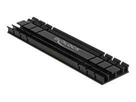 Delock Heatsink flat 100 mm for M.2 module black Heatsink for solid state drive