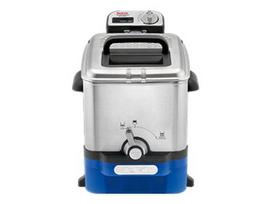 TEFAL Oleoclean Pro Deep Fryer 3.5 liter Brushed stainless steel/blue