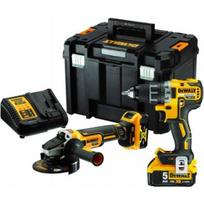 DeWalt   Electric Tool Set (DCG405 + DCD791) 18V 2X5Ah Tstak