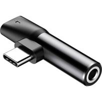 Baseus CATL41-01 kabel kønsskifter Type-C Type-C / 3.5 mm Sort