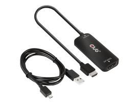CLUB 3D CAC-1335 HDMI to DisplayPort Active Adapter with USB cable Black