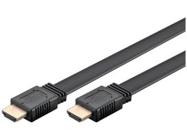 Goobay High Speed HDMI Cable with Ethernet, 1.5 m Flat - HDMI male (type A)  HDMI male (type A)