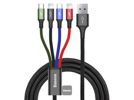 Baseus 4-in-1 USB cable Lightning, Micro-USB - 1.2 m