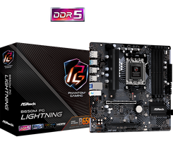 ASRock  B650M PG Lightning Motherboard Micro ATX AM5 Socket DDR5