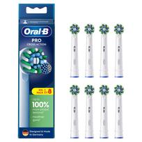 Procter  AND  Gamble Oral-B Pro CrossAction Brush heads White, 8 pcs. Extra toothbrush heads