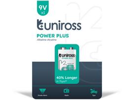 Uniross Batteries Uniross Power Plus Alkaline 6LR61 9V 600mAh, 1 pc.
