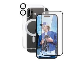 PanzerGlass CARE by Feature 3-in-1 Ceramic Bundle iPhone 16 Protective Case Transparent Apple iPhone 16