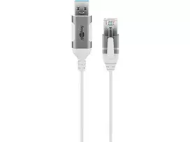 Goobay 74384 USB 3.0 Type-A to RJ45 7.5 m White