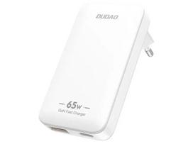 Dudao A65Q Adapter 65W GaN 1xUSB-C + 1xUSB-A White