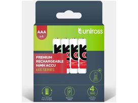 Uniross Batteries Uniross Ni-MH AA / HR6 Rechargeable Batteries 600mAh, 4 pcs.