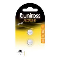 Uniross Batteries Uniross Alkaline AG13 LR44 Button Cell Batteries 160mAh, 2 pcs.