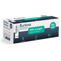 Uniross Batteries Uniross Power Plus AA / LR6 Standard Batteries 2700mAh, 40 pcs.