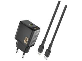 Dudao A26LEU Adapter 20W 1x USB-C (1m USB-C to Lightning cable included) Assorted