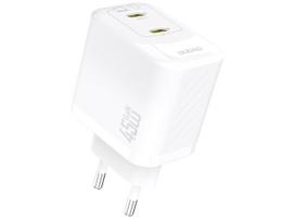 Dudao A28PEU Adapter 45W 2xUSB-C White