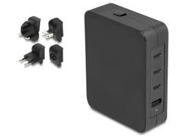 Delock 145W Power Supply Adapter 3xUSB-C + 1xUSB-A