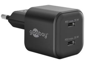 Goobay 2-port USB GaN Charger 35W PD Black