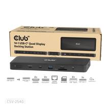 CLUB 3D 14-in-1 USB-C Quad Display Docking Station