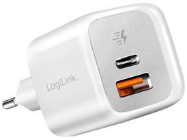 Logilink 20W adapter 1x USB-C 1x USB-A White