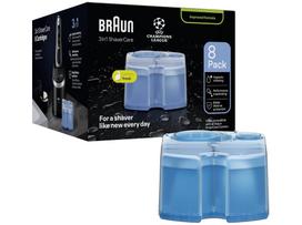 BRAUN 3-in-1 ShaverCare refill cartridges for SmartCare, 8 pcs