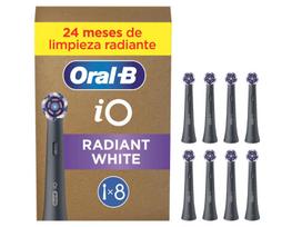 Oral-B iO Radiant White Brush Heads Black, 8 pcs.