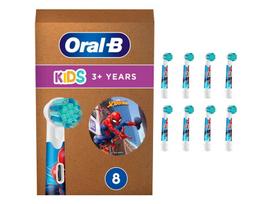 Oral-B Kids 3+ Spiderman Brush Heads, 8 pcs.