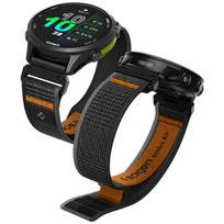 Spigen Athlex Air Quickfit strap for Garmin, 22 mm, black orange