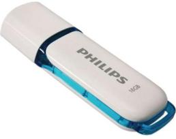 PHILIPS Flash Drive 16GB USB 2.0 Snow Edition Ocean Blue