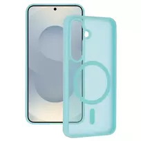 TEL PROTECT Aura Matte phone case with MagSafe support for Samsung Galaxy S25 (S931) | S24 (S921) green