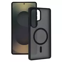 TEL PROTECT Aura Matte phone case with MagSafe support for Samsung Galaxy S26 Ultra (S948) black