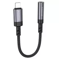 Borofone Adapter BV24 Graceful - Lightning to 3.5mm jack - grey