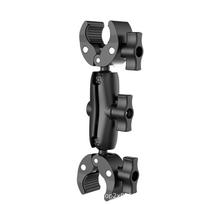 Action Camera Dual-Head Strong Clamp Motorcycle Riding Mount Selfie Stick Bracket 9cm  Accessory Can Be Printed  for Insta360 juoda