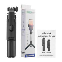 T10 Lanxinda Aluminium Alloy Phone Selfie Stick Tripod Multifunctional Phone Holder Stand for Portable Handheld Anti-shake T10