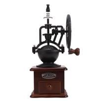 Manual Coffee Grinder Vintage Style Ceramic Burr Mill Home Barista Hand Crank Bean Vintage Manual Coffee Grinder
