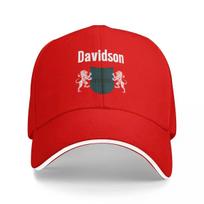 Davidson Clan Scottish Name Coat Of Arms Tartan Baseball Cap Sunscreen western Hat Trucker Hat For Unisex Womens