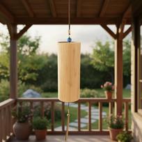 Ko_shi Style Bamboo Wind Chimes 4 Elements Chakra Water Earth Fire Air for Sound Healing and Meditation A