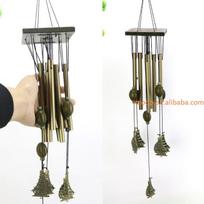 Factory Price Wind Chimes Metal 8 Tubes Horse Boat Fan Butterfly Garden Patio Outdoor Wall Door Hanging Ornament Wind Bells