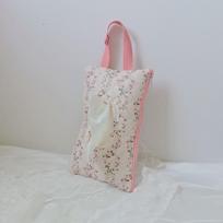 New Floral Print Baby Wet Wipes Case Canvas Quilted Stroller Hanging Bag Portable Reusable Refillable Wipe Holder