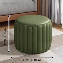 Low Profile Pumpkin Stool Upholstered Footstool Shoe Rack Small Stool  Shoe Changing Area smėlis
