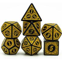 Polyhedral Dice Set 35pcs with Leather Dice Bag, DD Dice for Dungeons and Dragons RPG MTG Table Games