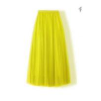 New square dance red mesh half-length skirt with large hem and slimming A-line skirt covering the crotch and slimming purple gauze skirt S