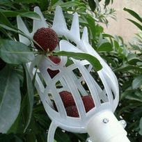 Fruit Picking Tool Greenhouse Plastic Fruit Picker Catcher Farm Garden Picking Device Garden Greenhouses Tool Without Handle MIT balta