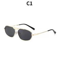 Women's sunglasses, single-beam oval sunglasses, retro sunglasses.