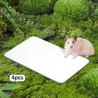 4x Pet Cooling Pads Comfort Cage Accessories Portable Ice Bed Animal Cool Mats for Other Small Pets