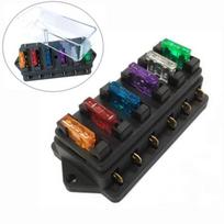6 kontaktų standartinė ATO ašmeninių saugiklių dėžutė DC 12V/24V automobilio saugiklių blokas laikiklis saugikliai