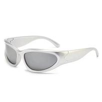 New Y2K Sports Punk Sunglasses Women Designer Square Goggle Men Luxury Sun Glasses UV400 Colorful Mirror Fashion Eyewear 1PC