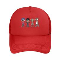 Gorillaz Mesh Baseball Caps Snapback Fashion Baseball Hats Breathable Casual Casquette Outdoor Unisex One Size