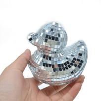 Desktop Disco Ball Duck Mirror Glass Mirror Disco Duck Creative Disco Mirror Decorative Duck  Home sidabras