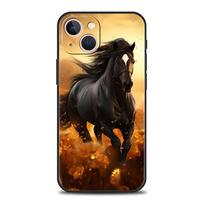 Horse Phone Case Cover for iPhone 15 14 13 12 Pro Max XR XS X 11 7 8 Plus SE 2020 13 Mini Silicone Soft Shell Capas Bags Coque iPhone 15