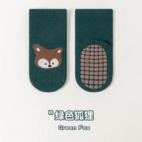 6/1 Pairs Autumn And Winter Large Area Dot Glue Baby Trampoline Socks, Baby Little Kids Non-slip Floor Socks Large Cartoon Strai 0-1 Year