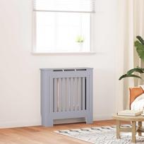 Radiator Cover Gray 78 x 19 x 81.5 cm Particleboard